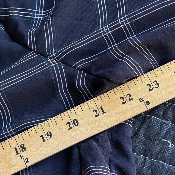 Sweet Salt Midi Dress Plus Size XXL Blue Plaid Lined Long Sleeve Modest Office - Picture 9 of 12